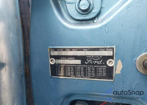 1962 Ford Thunderbird из США, поврежденный, VIN 2Y87Z156659